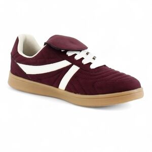 Steve Madden Maroon and White Casual Sneakers